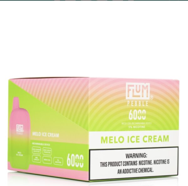 Melo Ice Cream 6000 puffs (10 pack) - Image 2