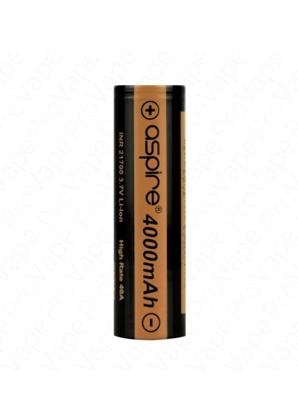 ASPIRE LI-ION 21700 4000MAH VAPE BATTERY - Image 2