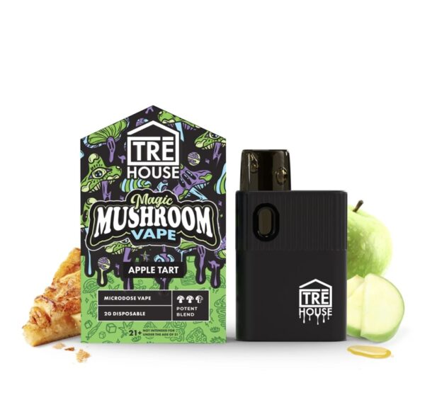 TRE HOUSE | MICRODOSE MAGIC MUSHROOM VAPE PEN – APPLE TART – 2G DISPOSABLE VAPE